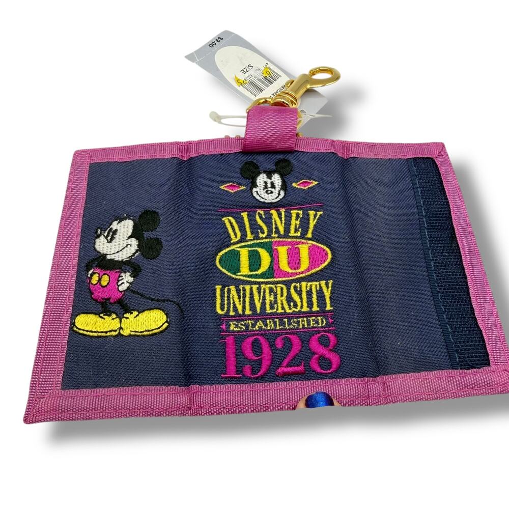 Vintage NWT Disney Store Mickey Mouse Key Wallet - Key Chain Fob